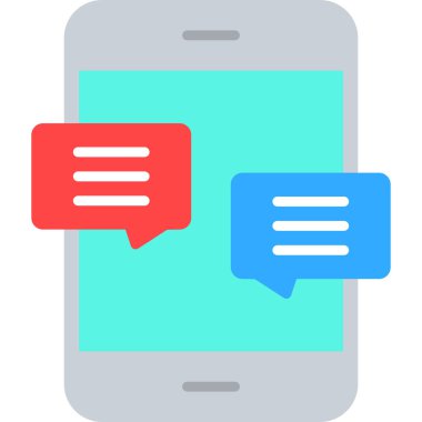 İleti vektörü simgesi modern basit vektör illüstrasyonu