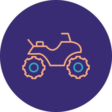 Modern b 'nin vektör çizimi motosiklet simgesinden yoksun