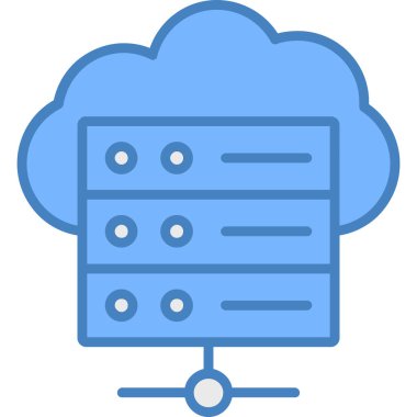 Sunucu. Web simgesi basit tasarım