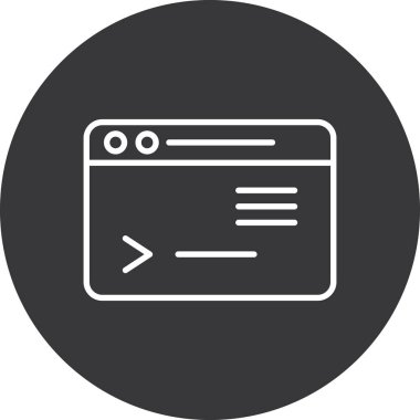 tarayıcı simgesi vektör illüstrasyonu