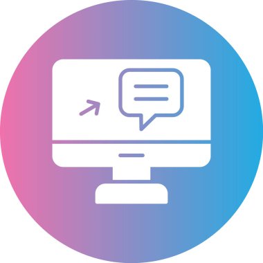 Sohbet ikonu. vektör basit illüstrasyon