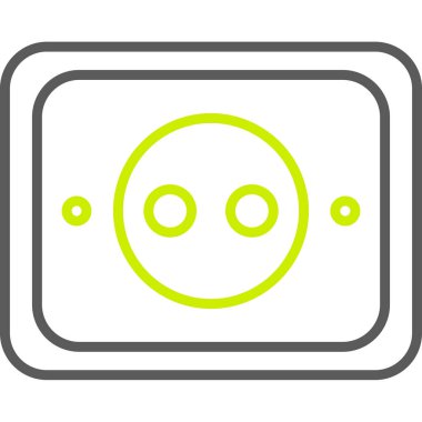 Bir çizgi film kamerasının vektör illüstrasyonu