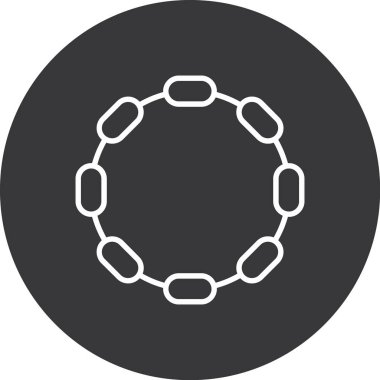 Modern b 'nin vektör illüstrasyonu simge çember elementinden yoksun