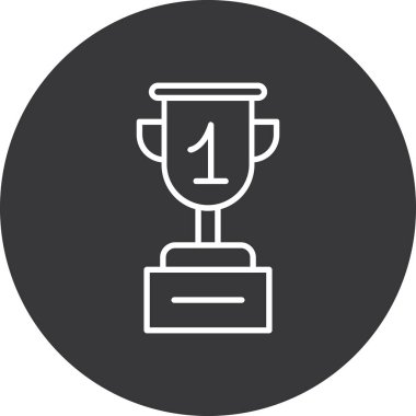 Kupa simgesi, vektör illüstrasyonu