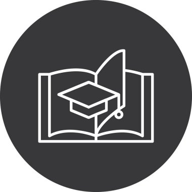 kitap simgesi vektör illüstrasyonu