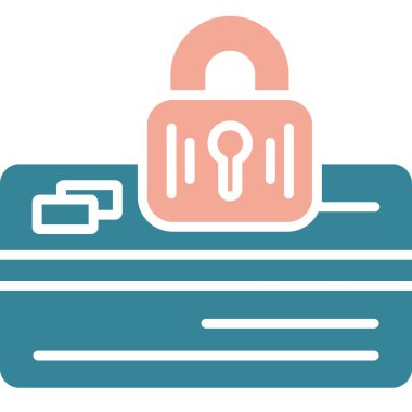 Kilit. Web simgesi basit illüstrasyon