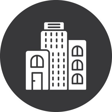 şehir simgesi vektör illüstrasyonu