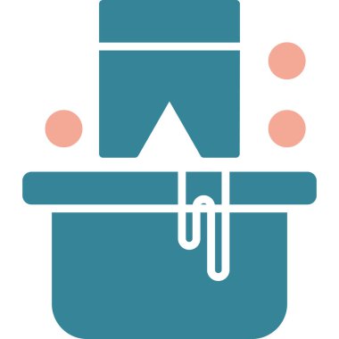 Mutfak. Web simgesi basit illüstrasyon