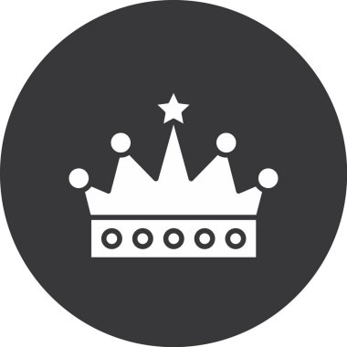 taç simgesi vektör illüstrasyonu