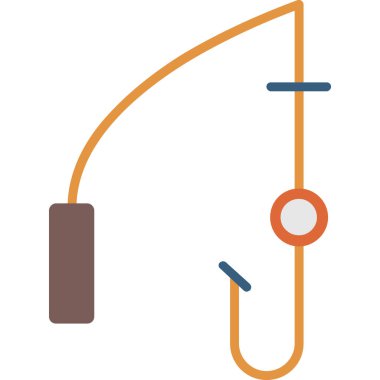 kanca ikon vektör illüstrasyonu