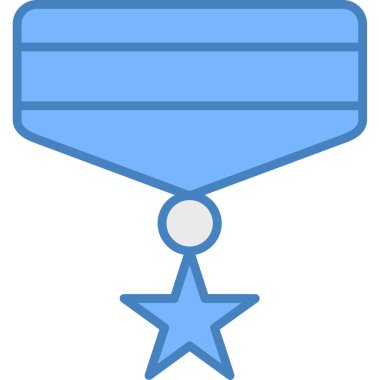 Madalya. Web simgesi basit illüstrasyon