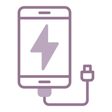 mobil pil simgesi, vektör illüstrasyonu