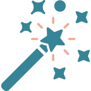 Havai fişek gösterisi. Web simgesi basit illüstrasyon