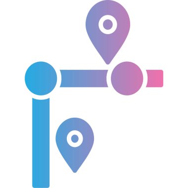 Konum simgesinin vektör illüstrasyonu