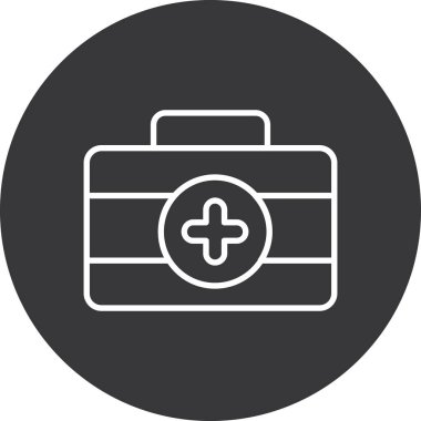 Tıbbi bir haçın vektör illüstrasyonu