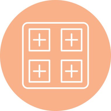 Modern yapı simgesinin vektör illüstrasyonu