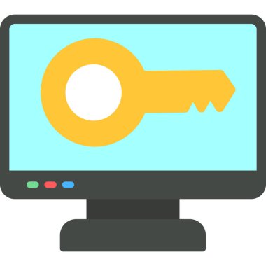 Bilgisayar. Web simgesi basit tasarım