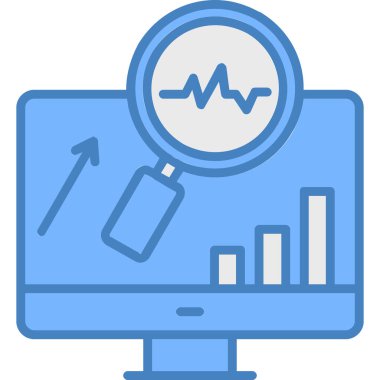 veri analiz simgesi vektör illüstrasyonu