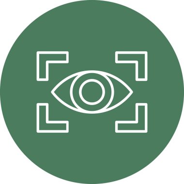 Göz simgesi vektör illüstrasyonu