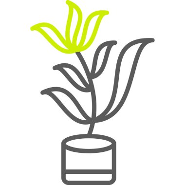 Bir pot simgesinin vektör illüstrasyonu