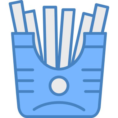 Yemek. Web simgesi basit illüstrasyon