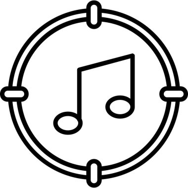 Müzik notası. Basit tasarım