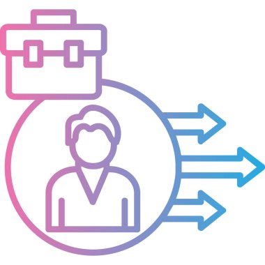 Sosyal medya vektör çizimi haritası olan avatar adam