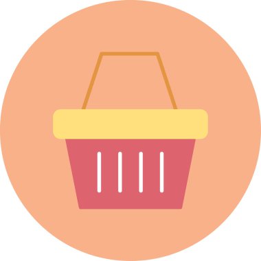 Alışveriş sepeti. Basit resimleme