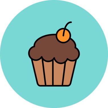 Tatlım. Web simgesi basit illüstrasyon