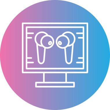 Bir resim simgesinin vektör illüstrasyonu