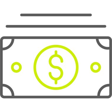 Doları bill kutsal kişilerin resmi, vektör çizim