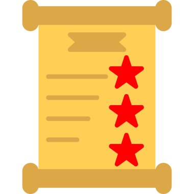 derecelendirme yıldızları geri besleme simgesi