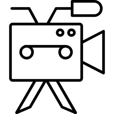 Kamera. Web simgesi basit illüstrasyon