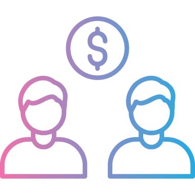 İş ikonu. Basit resimleme