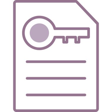 Anahtar simgesi vektör illüstrasyonu