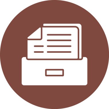 Belge. Web simgesi basit illüstrasyon