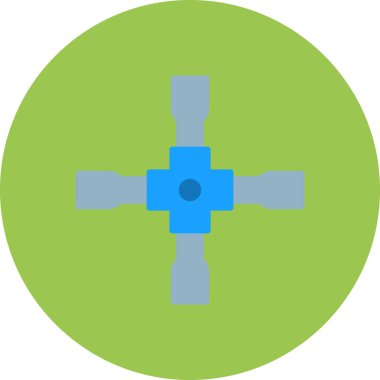 Pusula. Web simgesi basit illüstrasyon