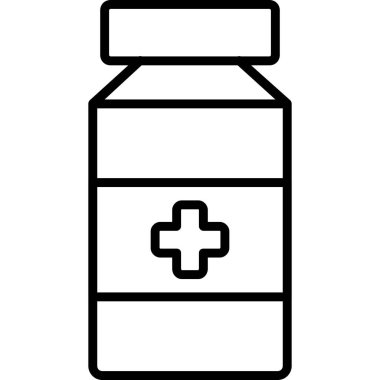 Tıbbi şişe simgesi, taslak biçimi