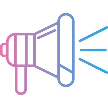 Hoparlör simgesinin vektör illüstrasyonu