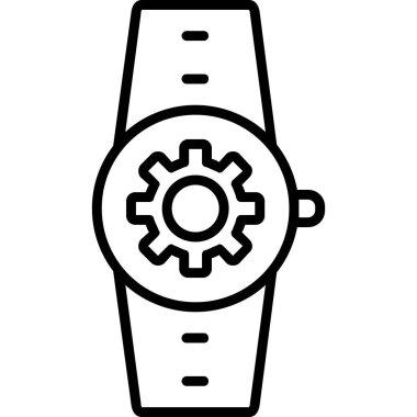 dişli simgesi vektör illüstrasyonu