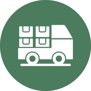 kamyon vektör simgesi modern basit vektör illüstrasyonu