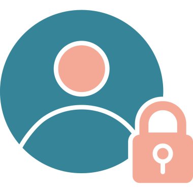 Kilit simgesi. Basit resimleme