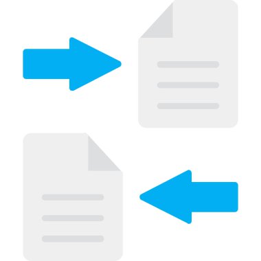 Kağıt simgesinin vektör illüstrasyonu