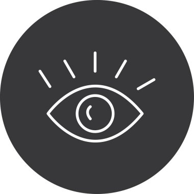 Göz simgesi vektör illüstrasyonu