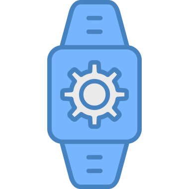 akıllı saat simge vektör illüstrasyonu