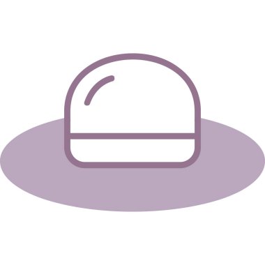 Şapka simgesi vektör illüstrasyonu