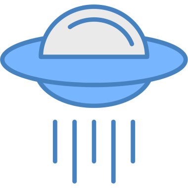 Ufo simgesi, vektör illüstrasyonu