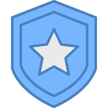 Rozet. Web simgesi basit illüstrasyon