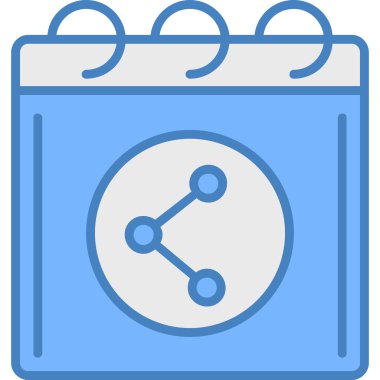 Takvim simgesi, vektör illüstrasyon tasarımı