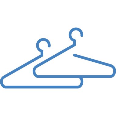 giysi askısı ikon vektör illüstrasyonu